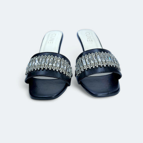 Black Crystal Heels - cunei